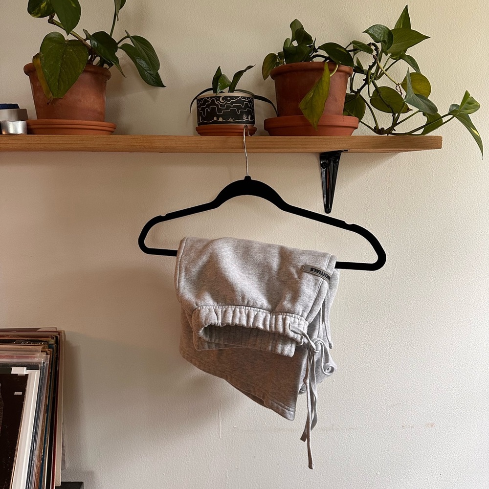 Essentials Light Gray Shorts Size M